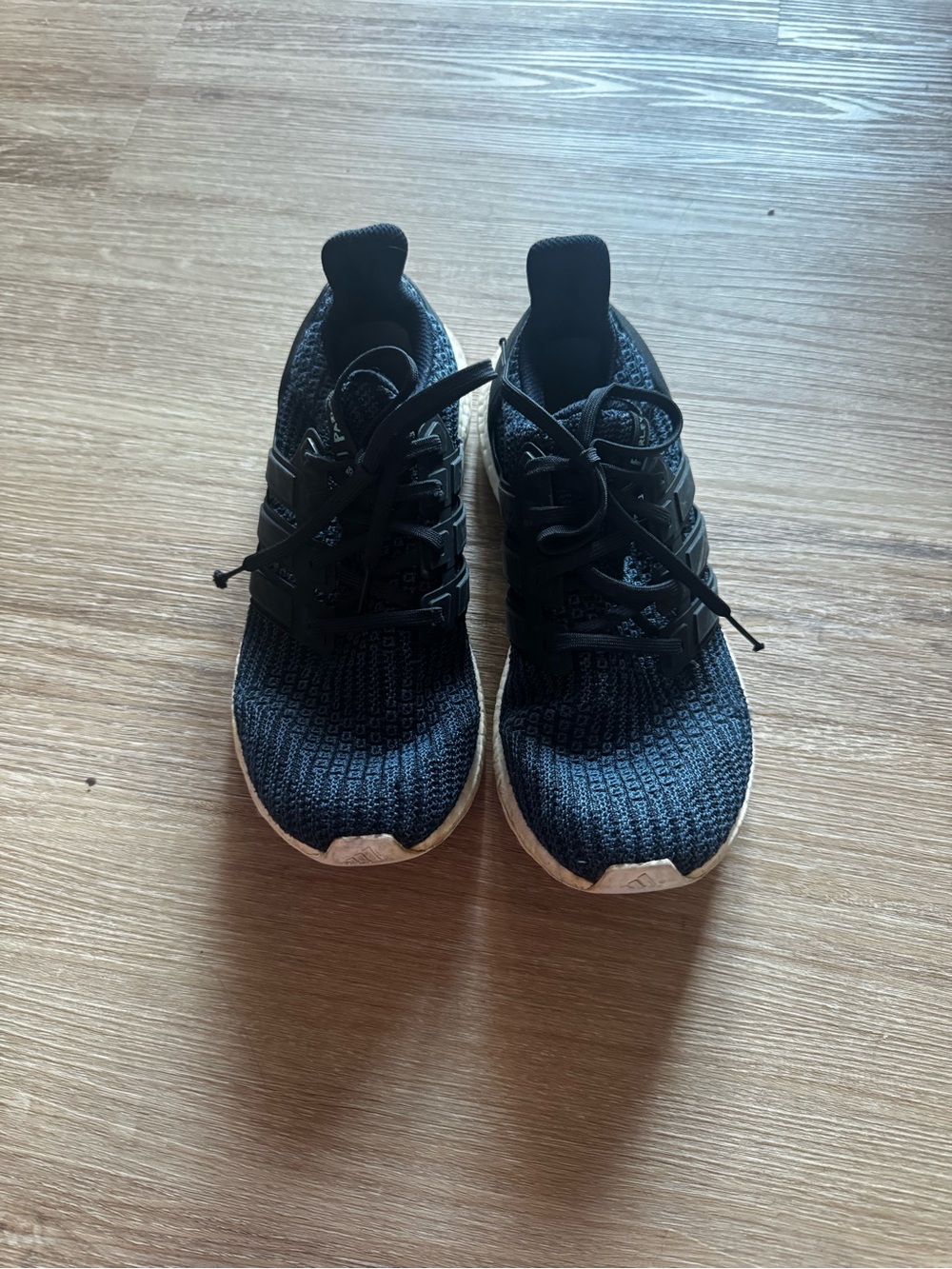 Women’s Navy Knit Athletic Sneakers- adidas ultraboost